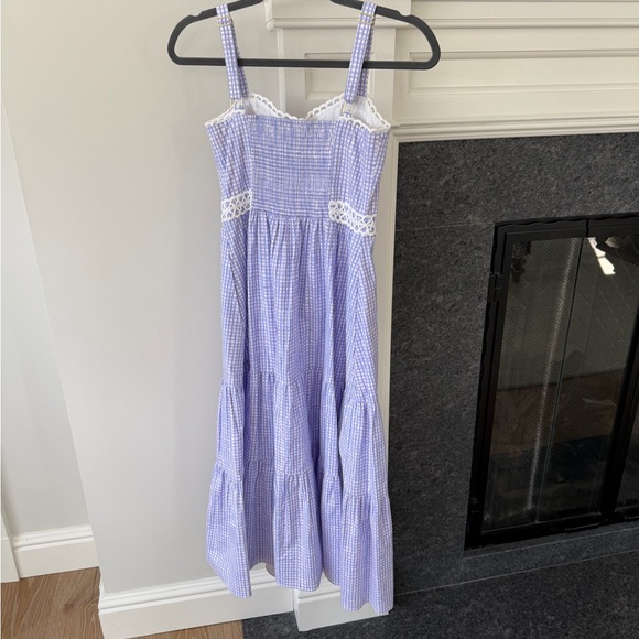Lilly Pulitzer Purple Gingham Maxi Dress - Picture 2 of 4